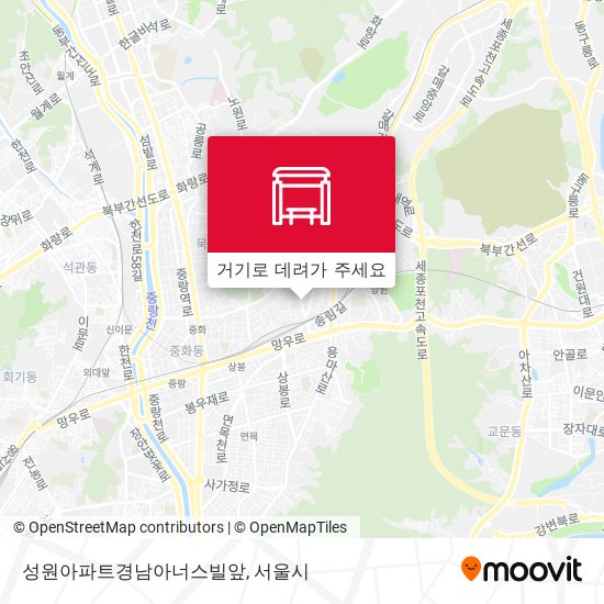 성원아파트경남아너스빌앞 지도