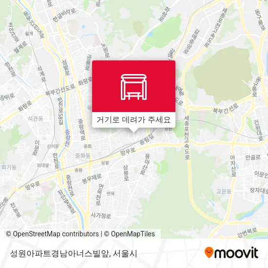 성원아파트경남아너스빌앞 지도