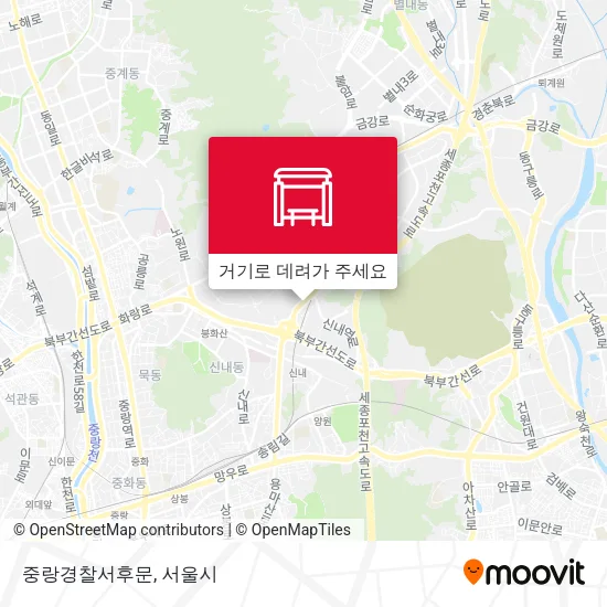 중랑경찰서후문 지도