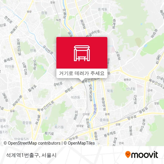 석계역1번출구 지도