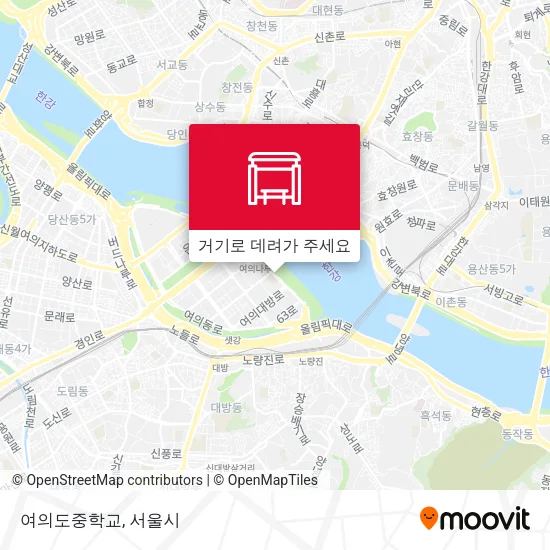 여의도중학교 지도