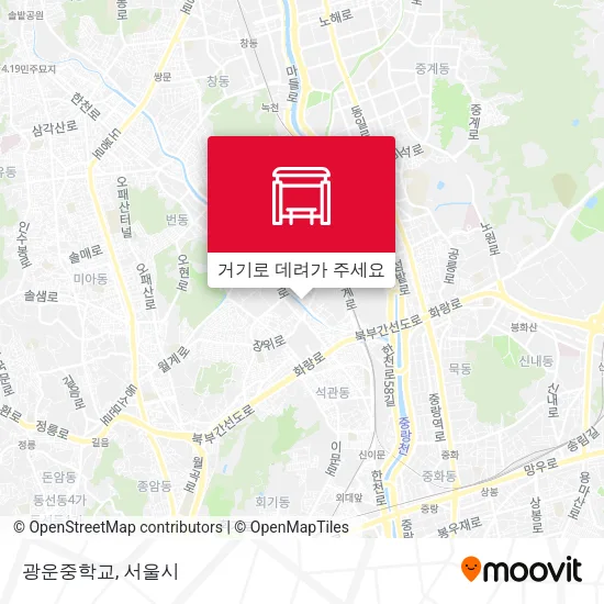 광운중학교 지도