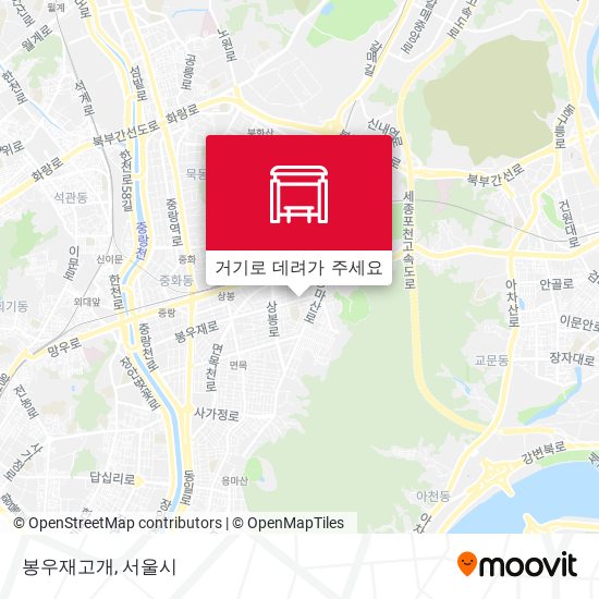 봉우재고개 지도