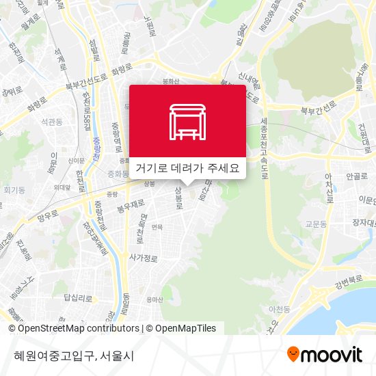 혜원여중고입구 지도