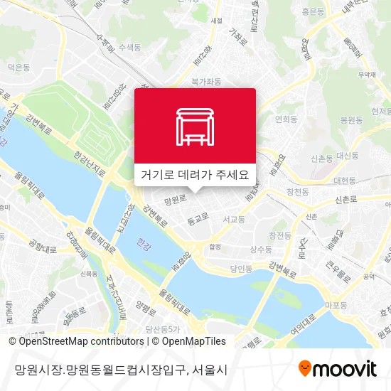 망원시장.망원동월드컵시장입구 지도