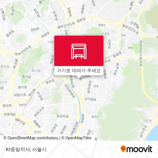 Kt중랑지사 지도