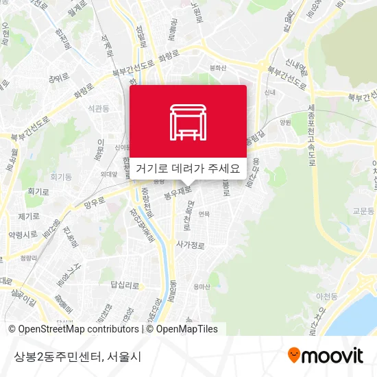 상봉2동주민센터 지도