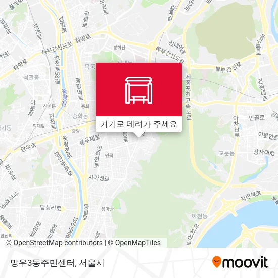 망우3동주민센터 지도