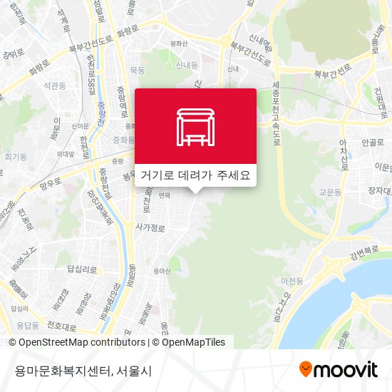 용마문화복지센터 지도