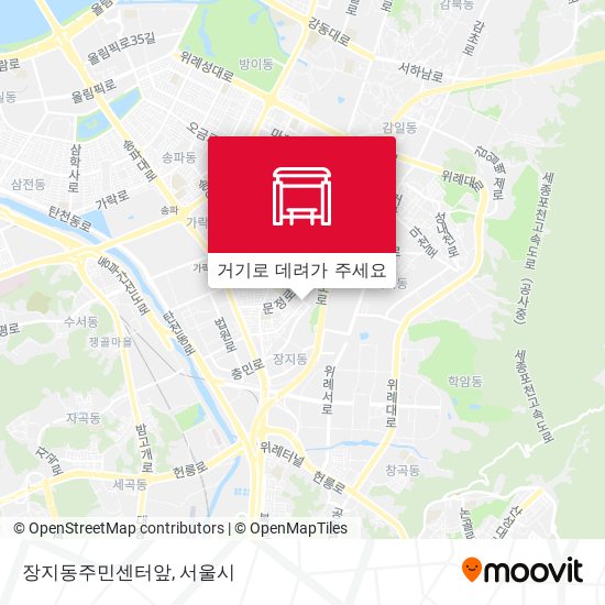 장지동주민센터앞 지도