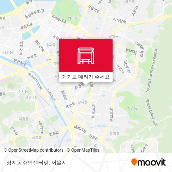 장지동주민센터앞 지도