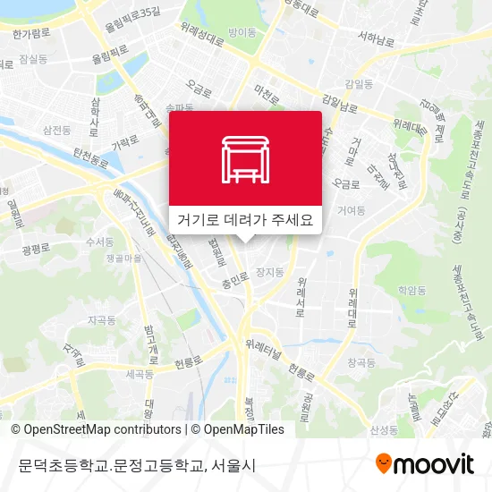 문덕초등학교.문정고등학교 지도