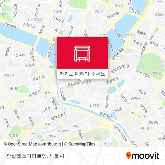 잠실엘스아파트앞 지도