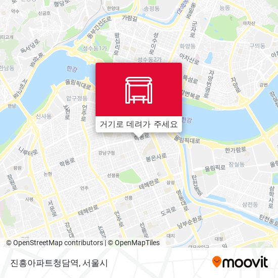 진흥아파트청담역 지도