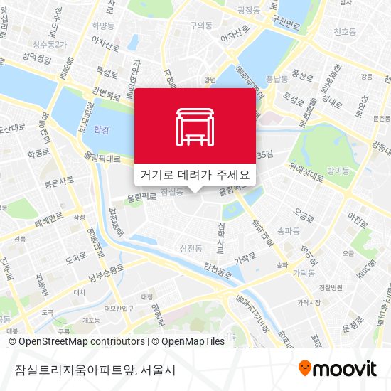 잠실트리지움아파트앞 지도