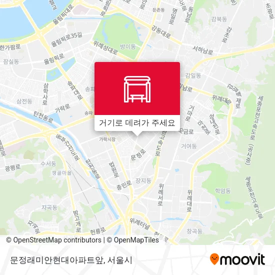 문정래미안현대아파트앞 지도
