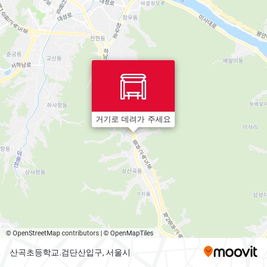 산곡초등학교.검단산입구 지도