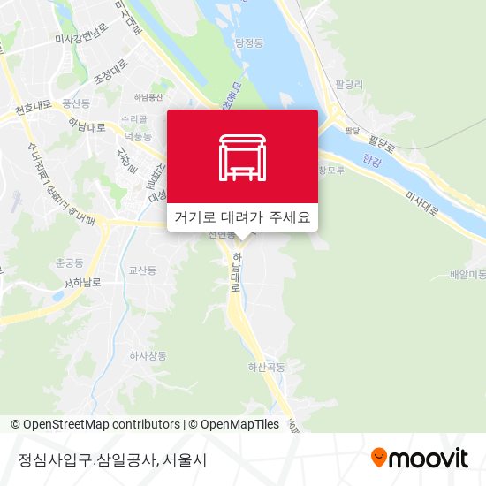 정심사입구.삼일공사 지도