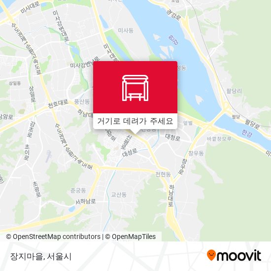 장지마을 지도