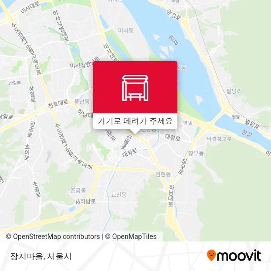 장지마을 지도