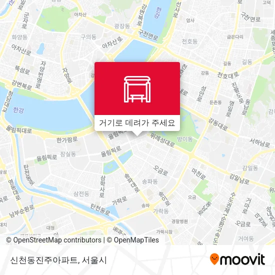 신천동진주아파트 지도