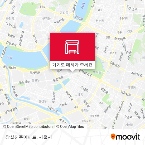 잠실진주아파트 지도