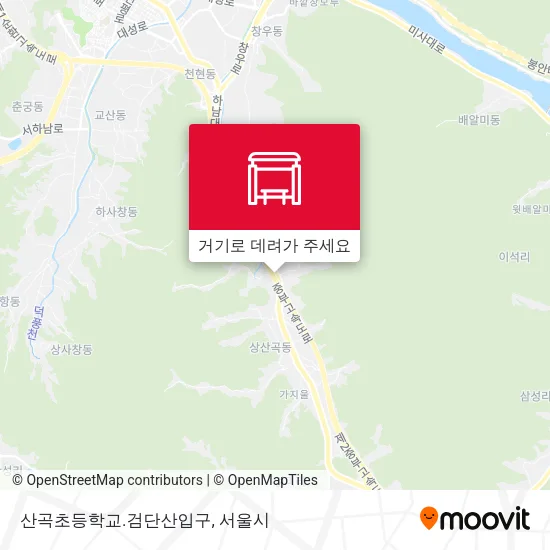 산곡초등학교.검단산입구 지도