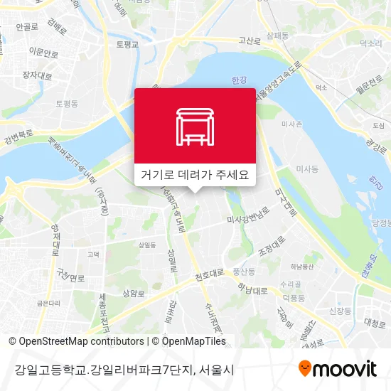 강일고등학교.강일리버파크7단지 지도