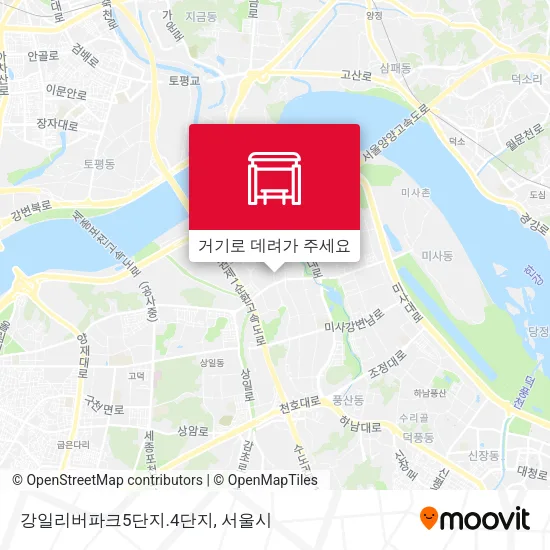 강일리버파크5단지.4단지 지도