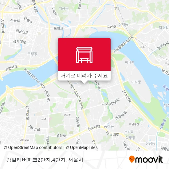 강일리버파크2단지.4단지 지도