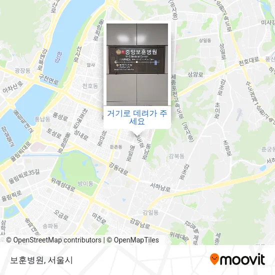 보훈병원 지도