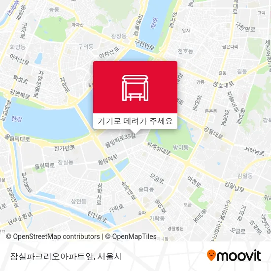잠실파크리오아파트앞 지도