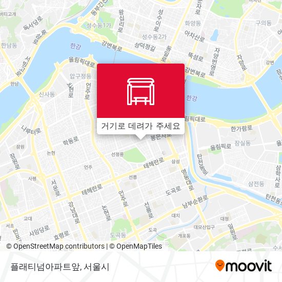 플래티넘아파트앞 지도