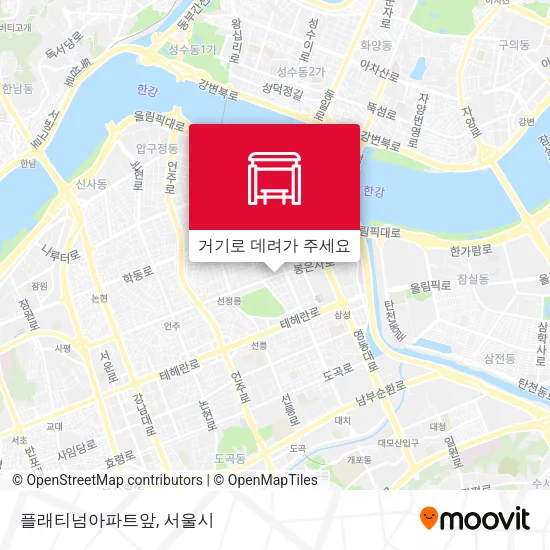 플래티넘아파트앞 지도