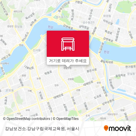 강남보건소.강남구립국제교육원 지도