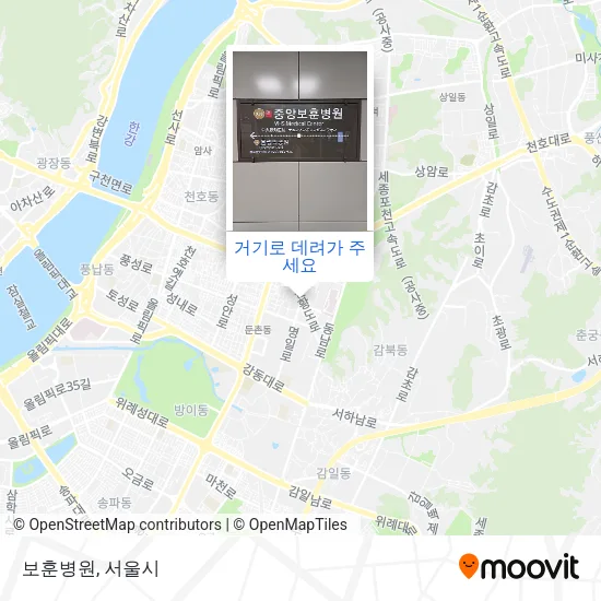 보훈병원 지도