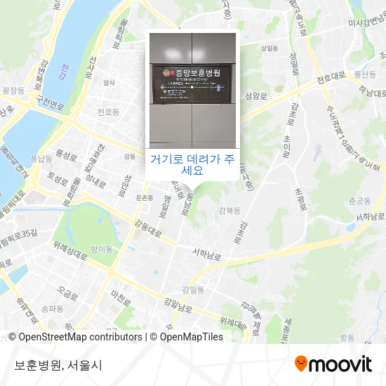 보훈병원 지도
