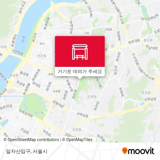일자산입구 지도