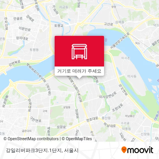 강일리버파크3단지.1단지 지도