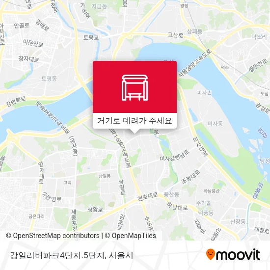 강일리버파크4단지.5단지 지도