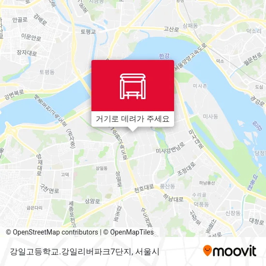 강일고등학교.강일리버파크7단지 지도