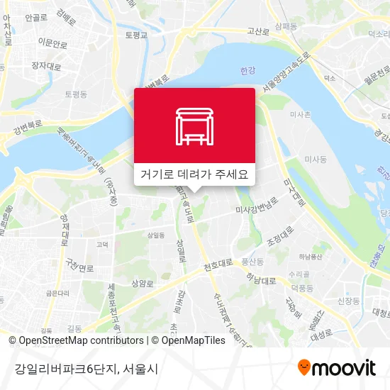강일리버파크6단지 지도