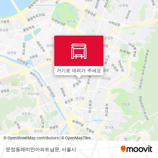 문정동래미안아파트남문 지도