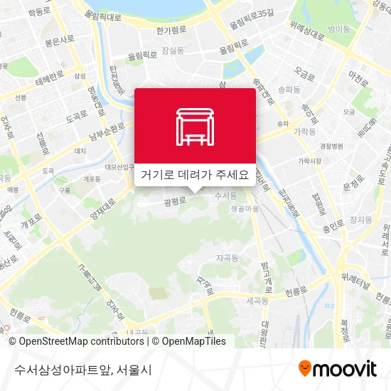 수서삼성아파트앞 지도