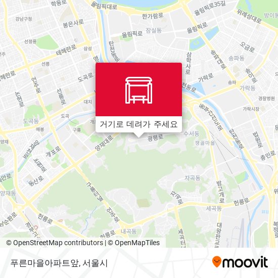 푸른마을아파트앞 지도