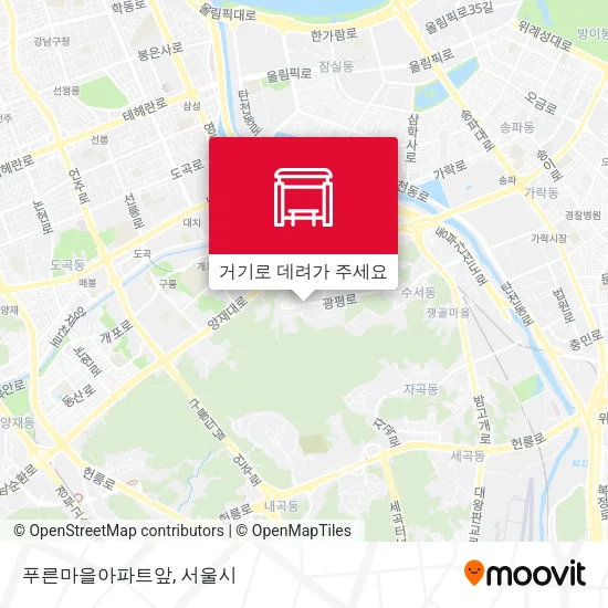 푸른마을아파트앞 지도