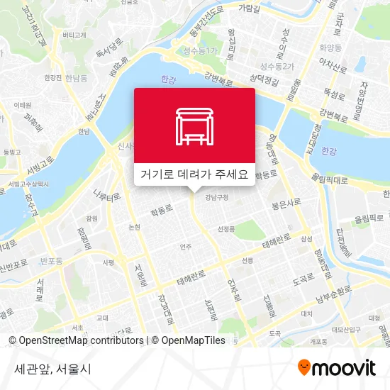 세관앞 지도