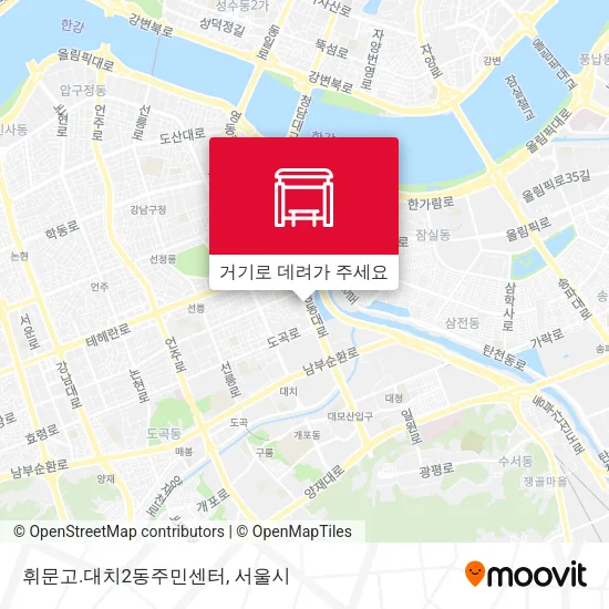 휘문고.대치2동주민센터 지도