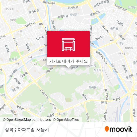 상록수아파트앞 지도