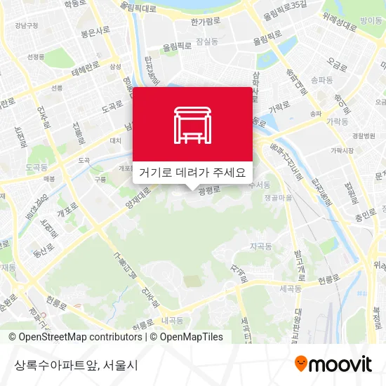 상록수아파트앞 지도